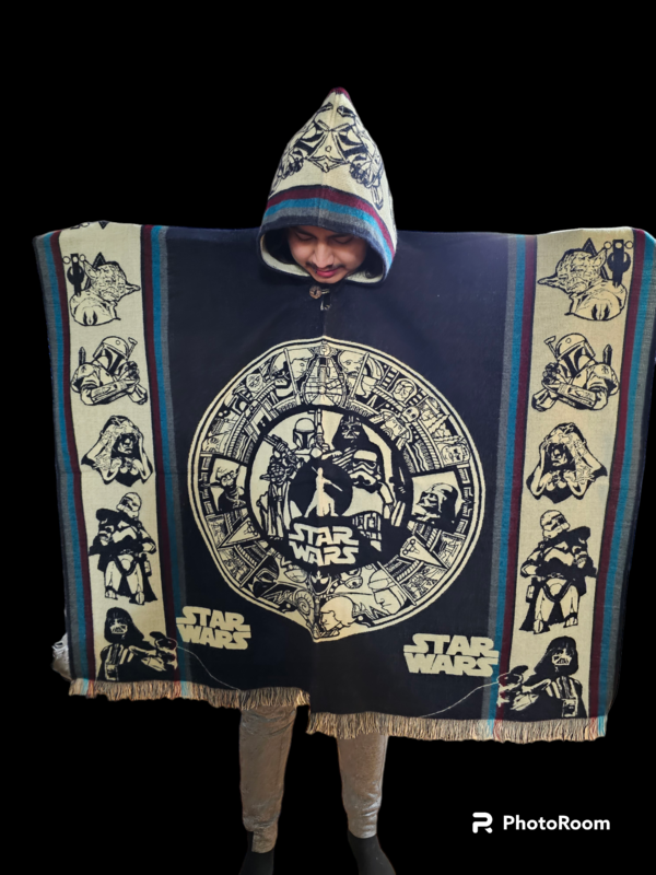 Star Wars Aztec Calendar Knit Poncho