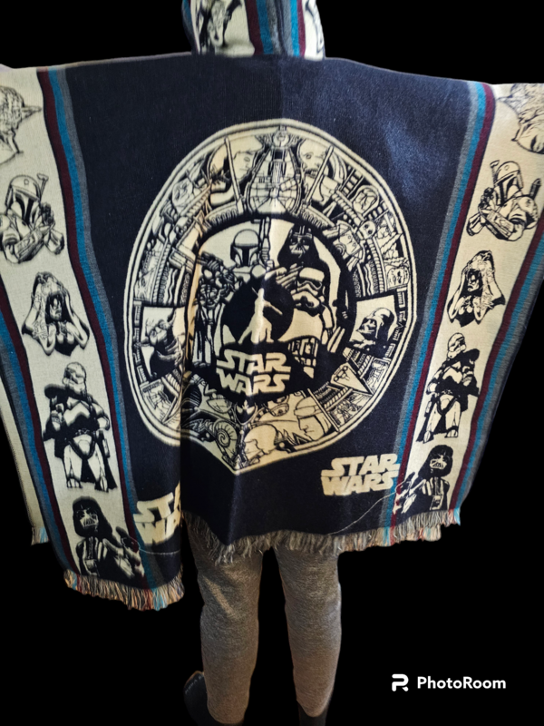 Star Wars Aztec Calendar Knit Poncho