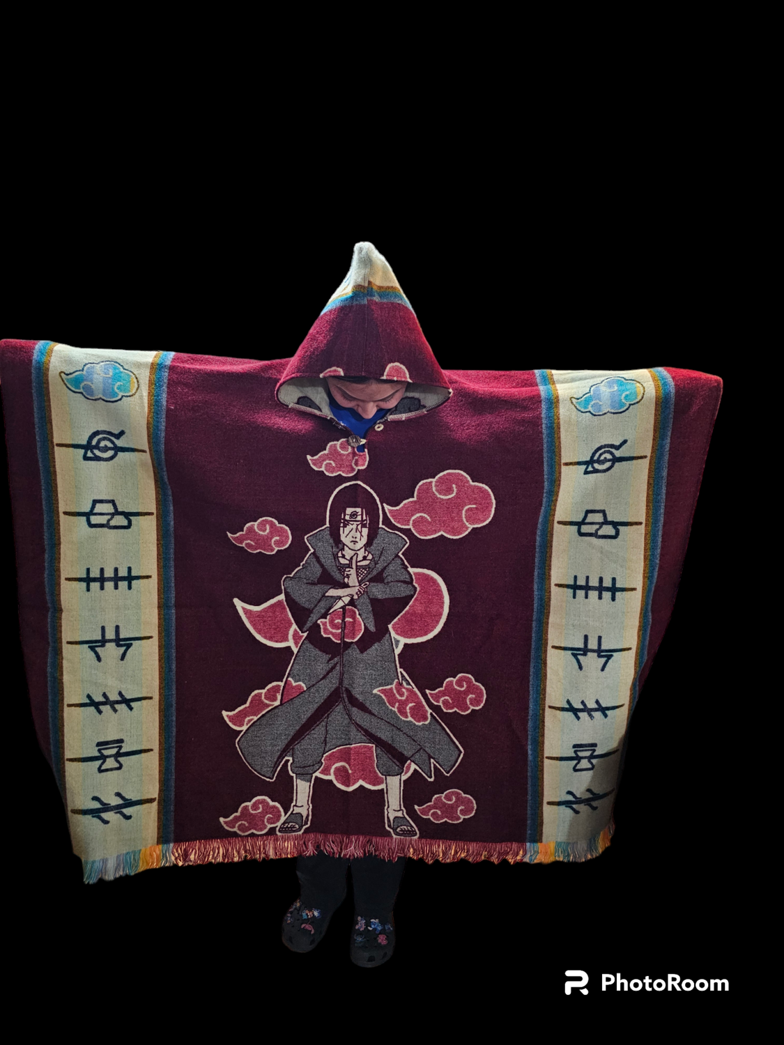 Itachi Akatsuki Rogue Ninja Villages Knit Poncho