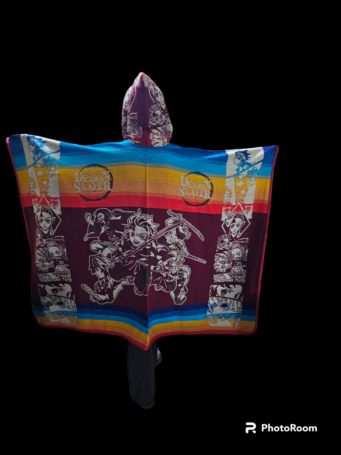 Demon Slayer Group  Premium Knit Poncho