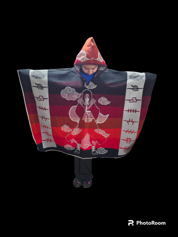 Itachi Akatsuki Rogue Ninja Villages Premium Knit Poncho