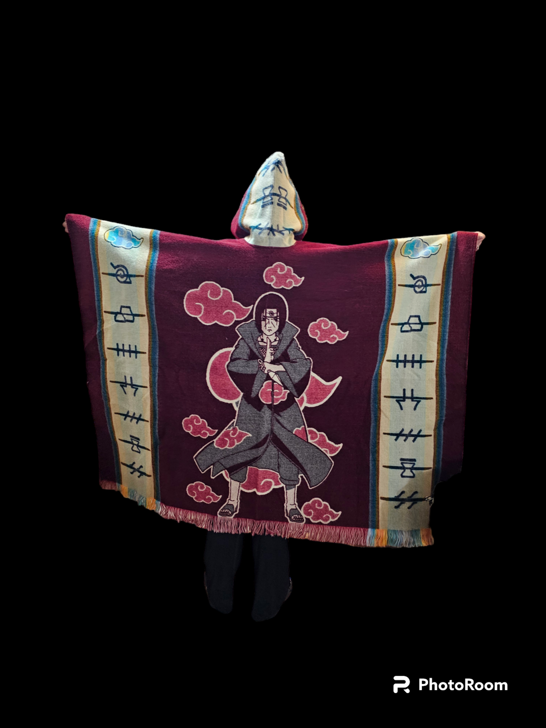 Itachi Akatsuki Rogue Ninja Villages Knit Poncho