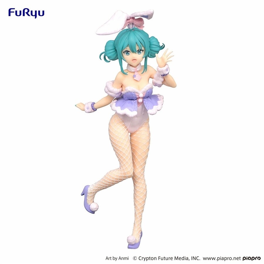 Hatsune Miku BiCute Bunnies Figure White Rabbit Purple Color ver.