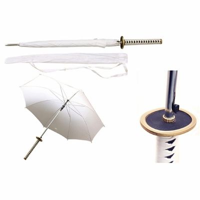 Choju longevity Samurai Handle Sword Umbrella White