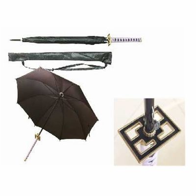 Fusui feng shui Samurai Purple Handle Sword Umbrella Black