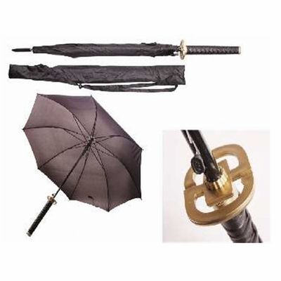 Heiwa peace Samurai Handle Sword Umbrella Black