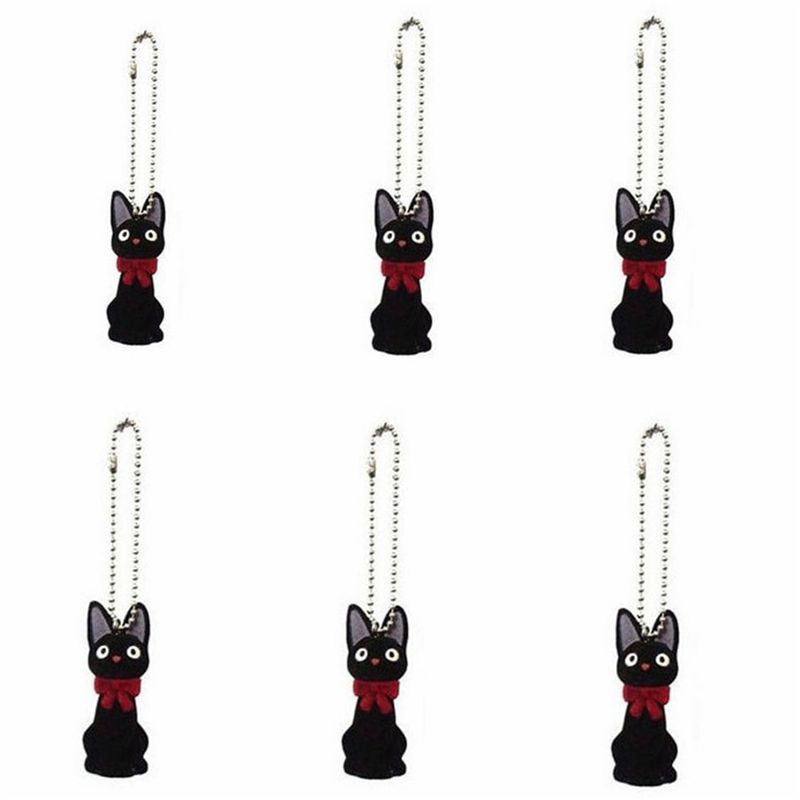 Jiji &quot;Kiki&#39;s Delivery Service&quot; Sekiguchi Flocked Key Chain 