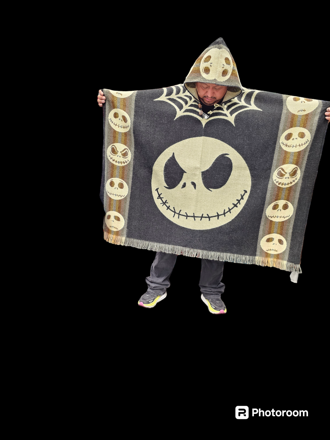 NBC Jack's Face Knit Poncho