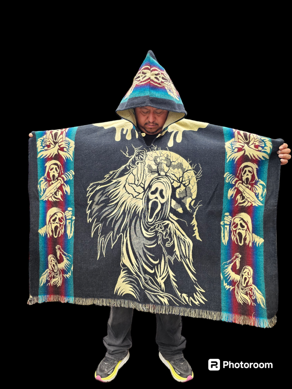 Ghostface Knit Poncho