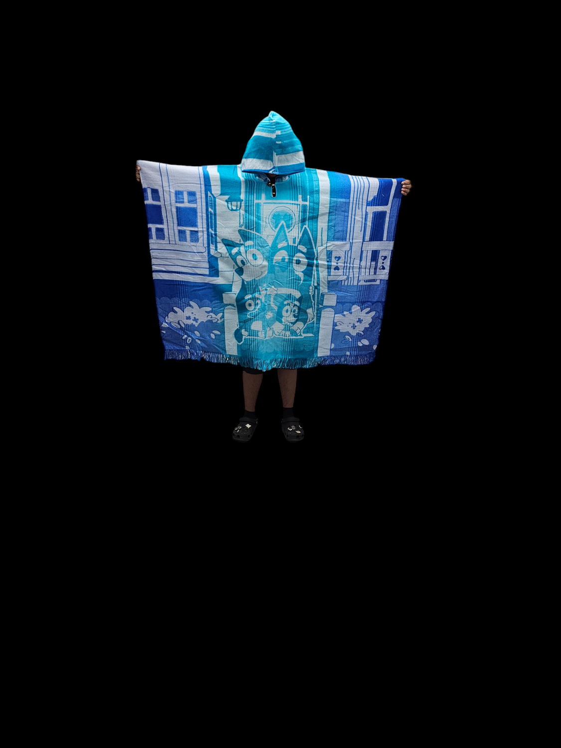 Bluey Knit Poncho