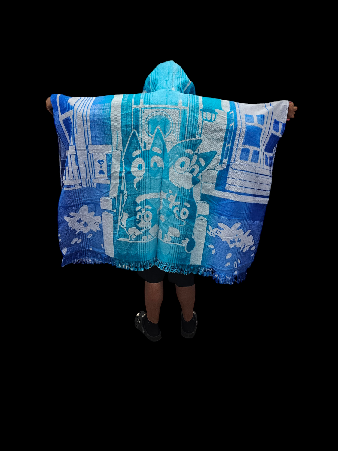 Bluey Knit Poncho