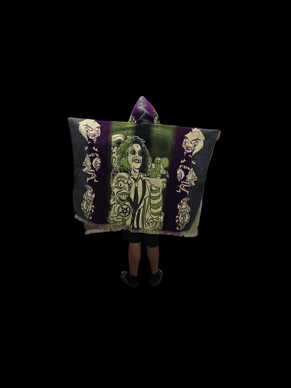 Beetlejuice Knit Poncho