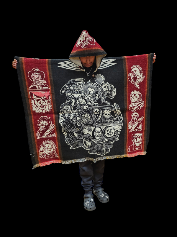 The Groovie Slashers Ride Knit Poncho