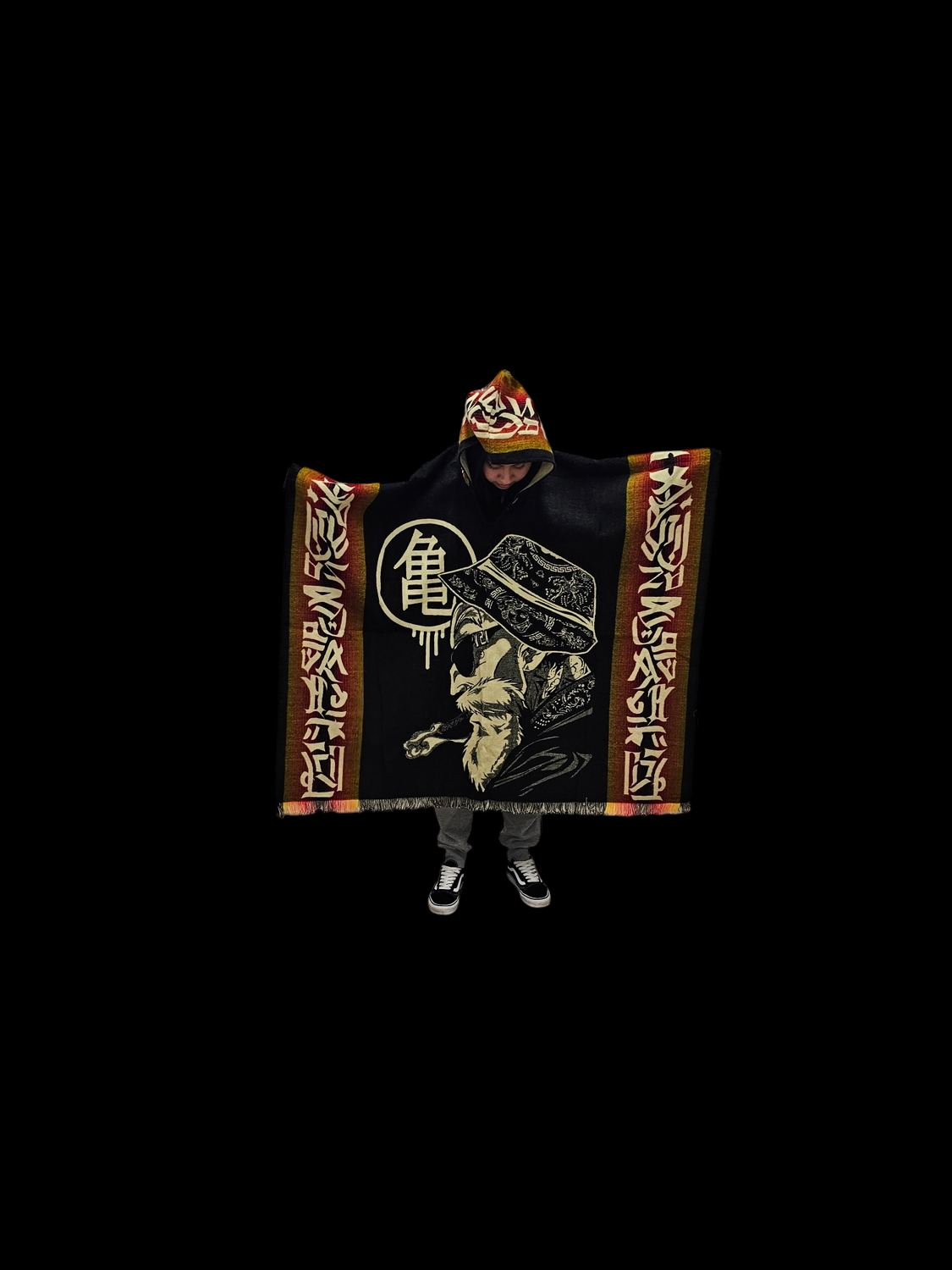 DBZ Gangster Roshi Knit Poncho