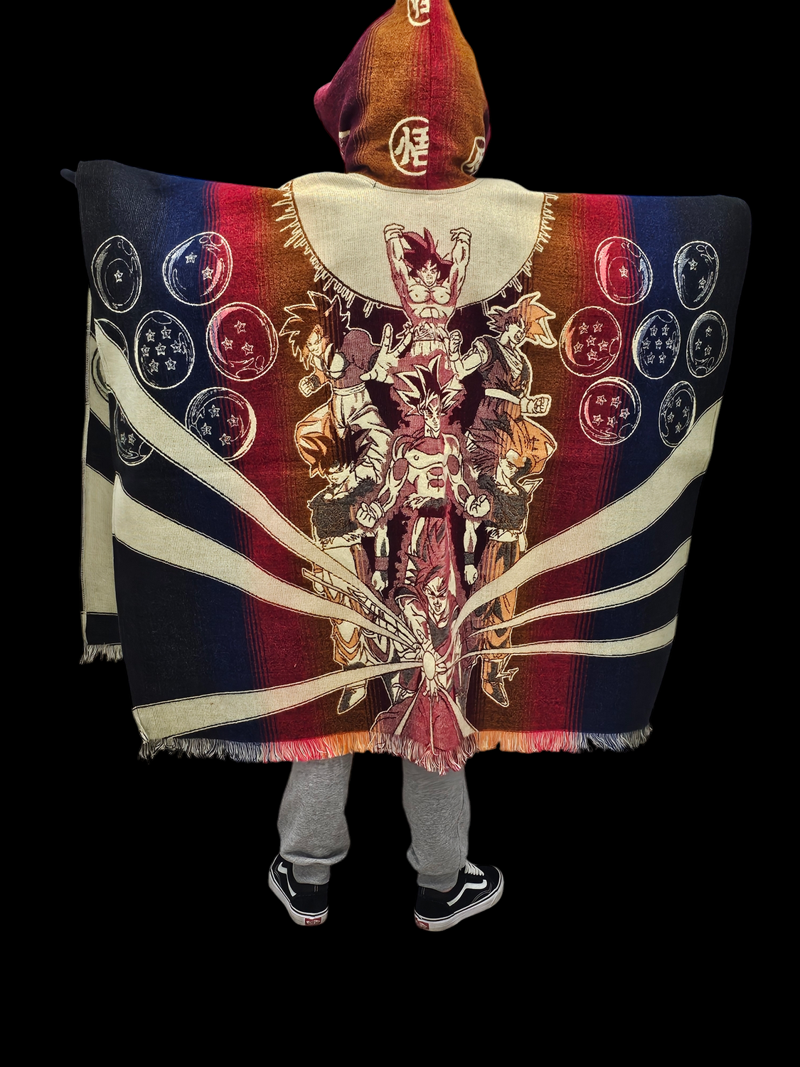 DB Goku Variant Knit Poncho