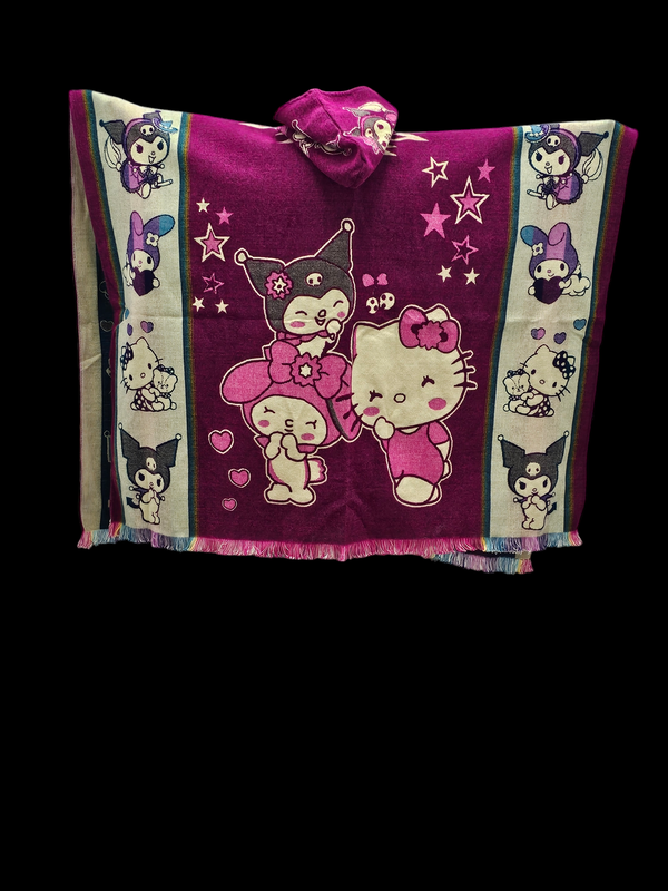 Hello Kitty &amp; Friends Knit Poncho