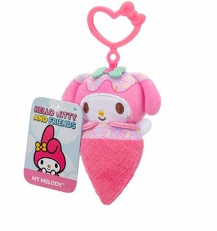 Hello Kitty and Friends Clip-On Plush