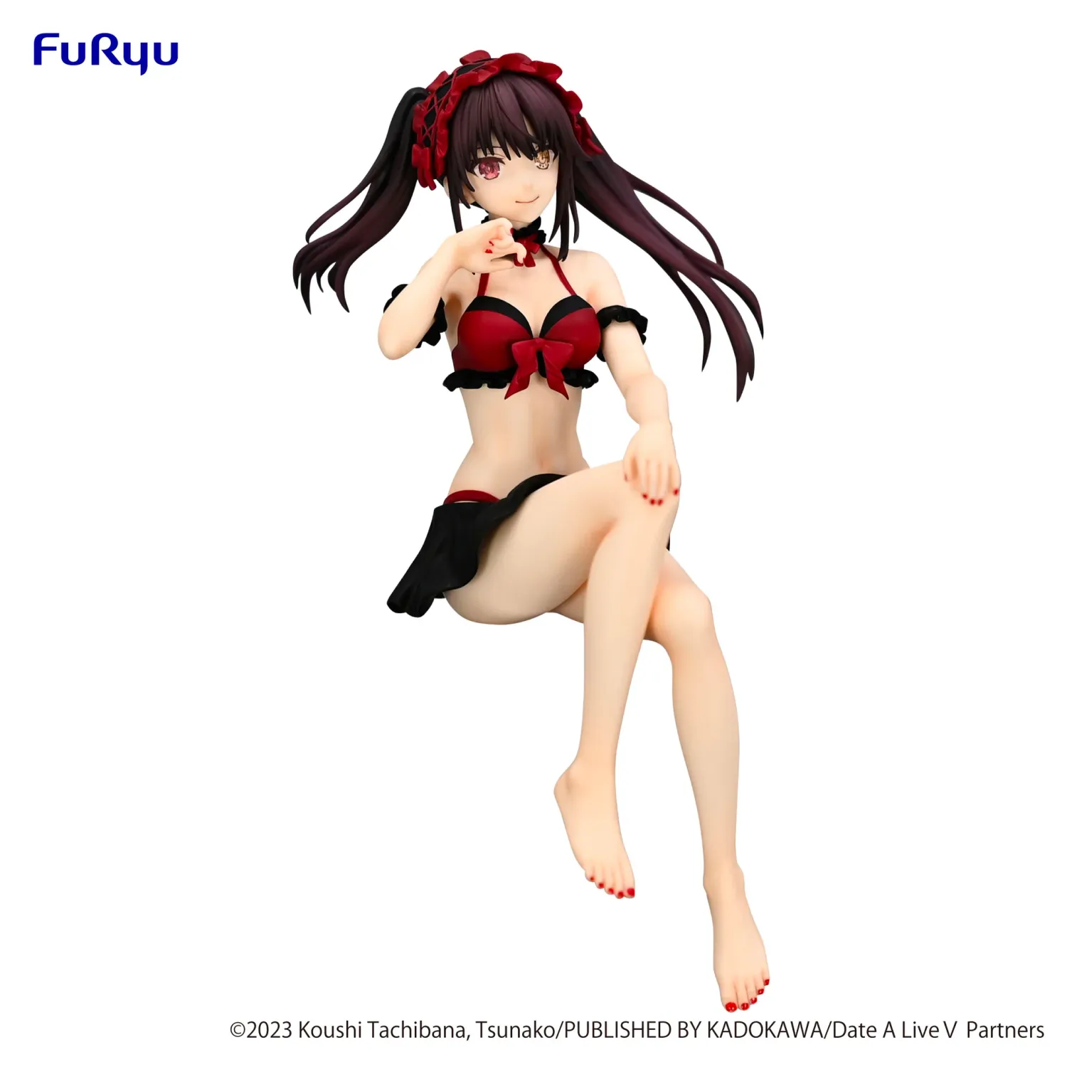 Date A Live V Noodle Stopper Figure Kurumi Tokisaki Swimsuit ver.