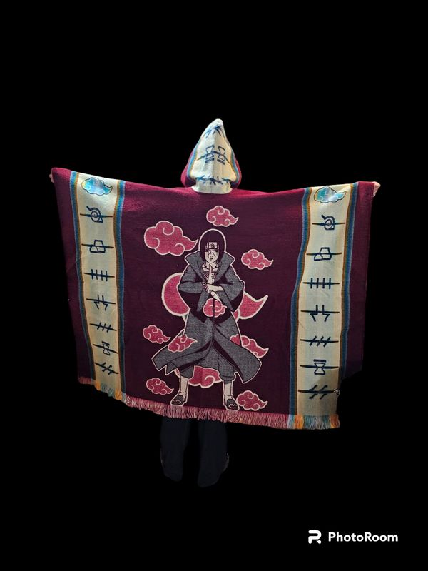 Itachi Akatsuki Rogue Ninja Villages Knit Poncho