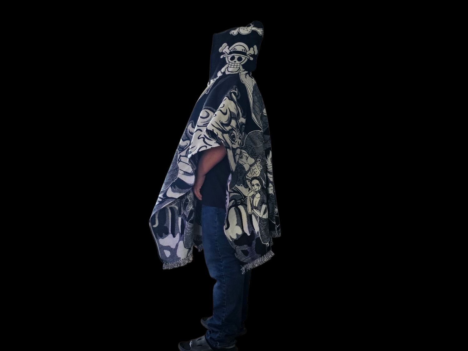 OP Straw Hat Crew Knit Poncho