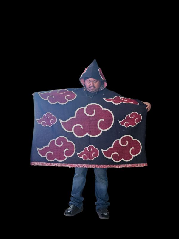 Akatsuki Clouds Knit Poncho