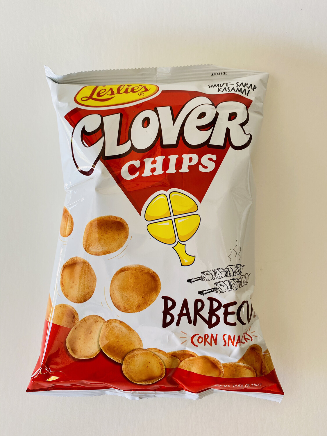 Leslie’s - Clover Chips  Barbecue Corn Snacks - 7 OZ
