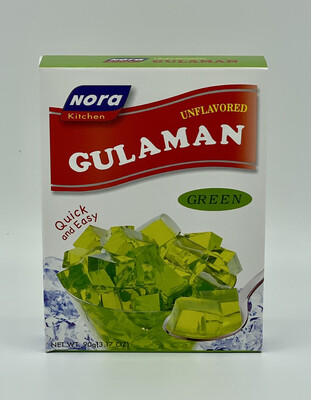 Nora Kitchen - Unflavored Gulaman Green- 90 Grams