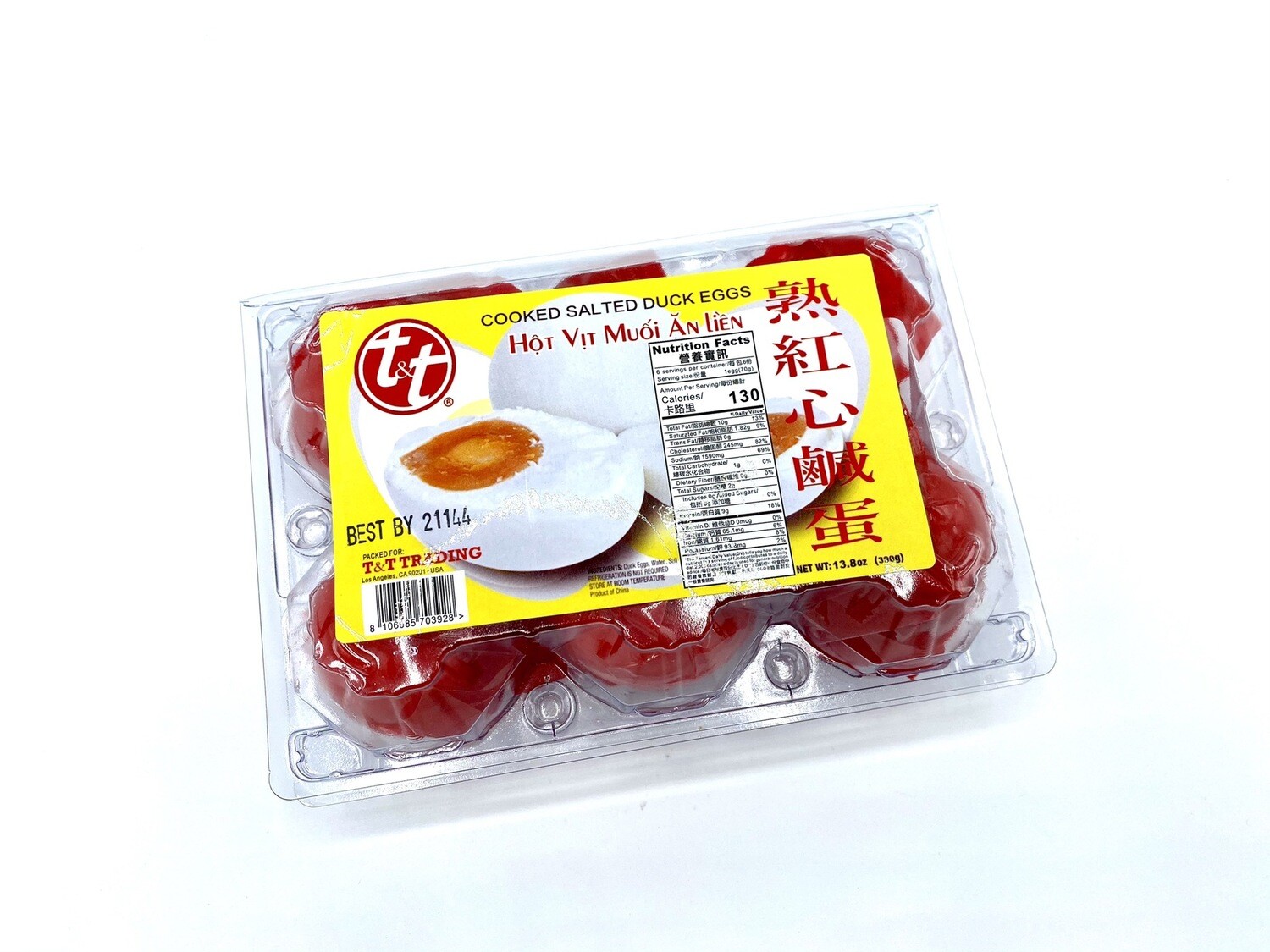 T&T Cooked Salted Duck Eggs 6 ct