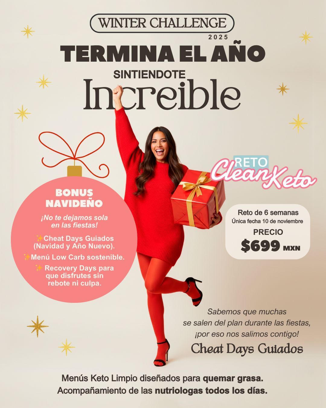 Reto Clean Keto Winter Challenge 2025 Mujeres Reto Clean Keto Winter Challenge 2025 Mujeres