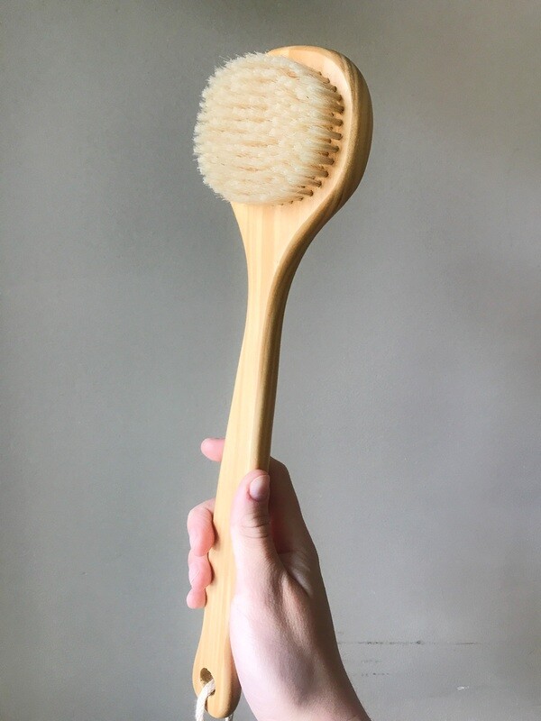 Cedar Bath Brush Long Handle