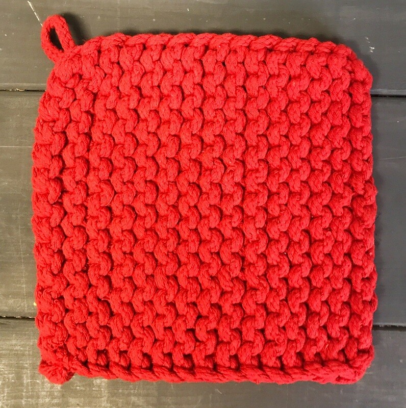 Pot Holder Parker Knit Red Chilli