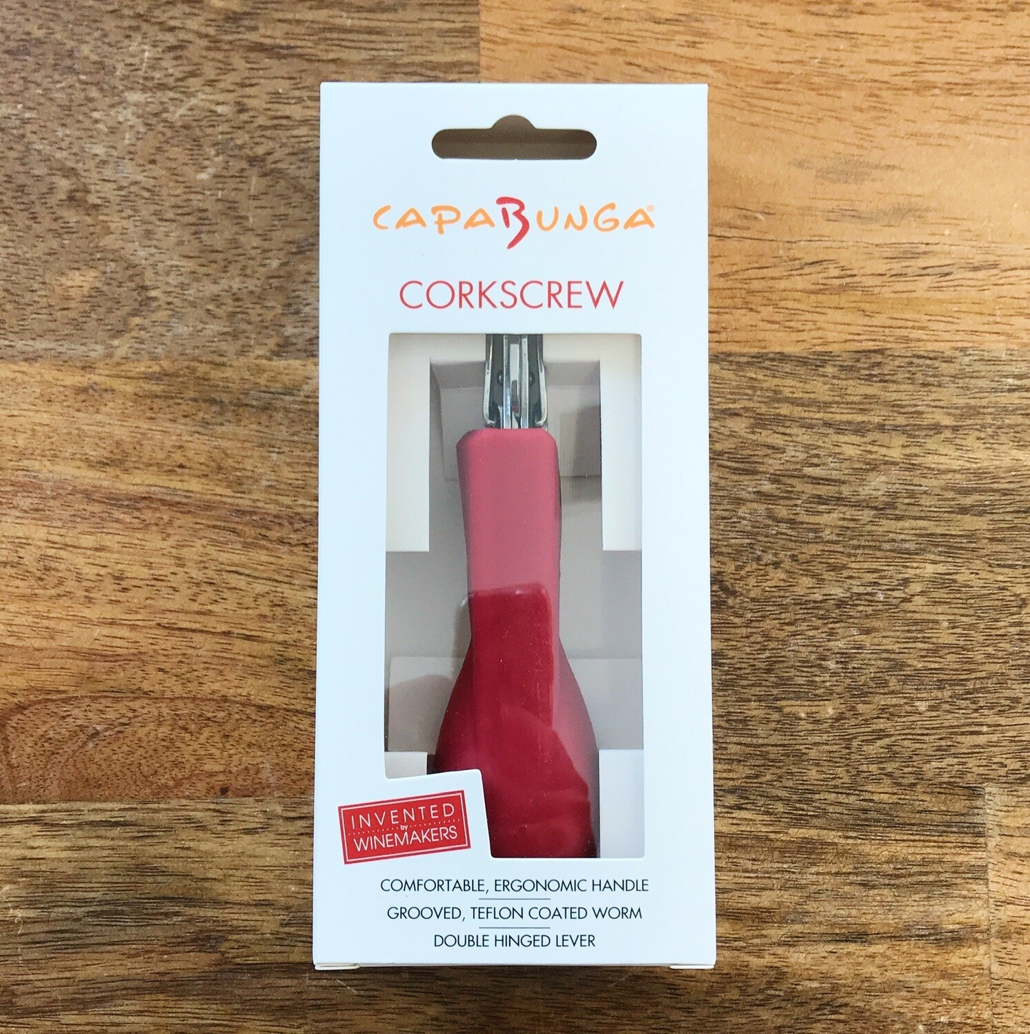 Corkscrew Silicone Handle Red