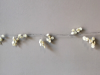 Metal Garland With Buttons 72inch