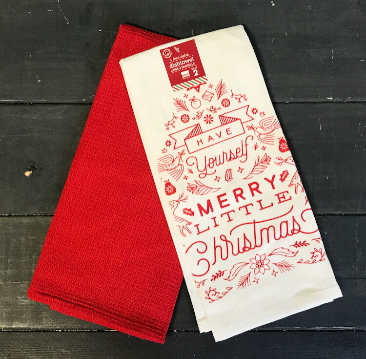 Towel Set/2 Merry Little Christmas