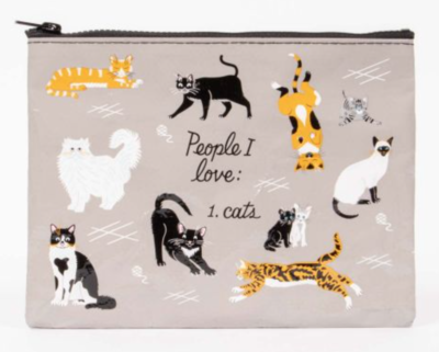 Zipper Pouch People I Love: Cats