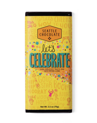 Seattle Chocolate Let's Celebrate Hip Hip Hooray Truffle Bar