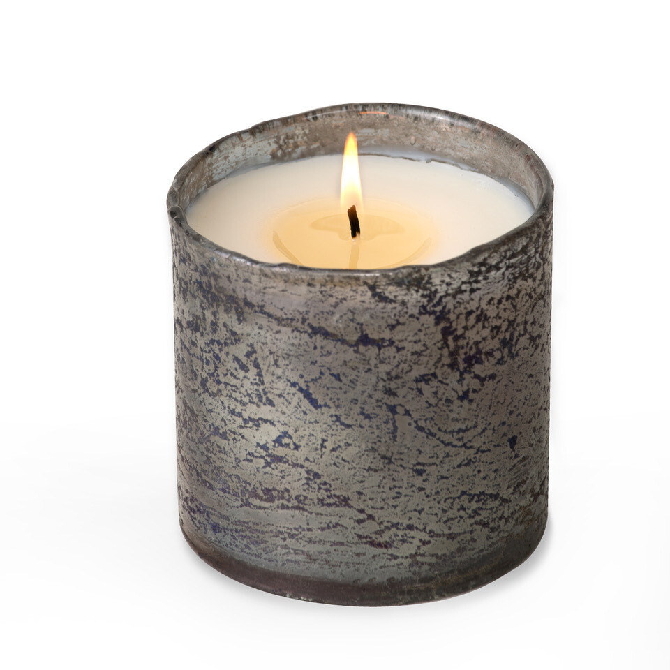Himalayan Candle Artisan Glass Smokey Grey Grapefruit Pine