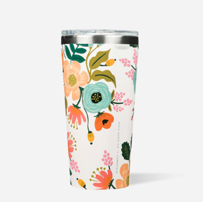 Corkcicle Tumbler Gloss Cream Lively Floral 16oz