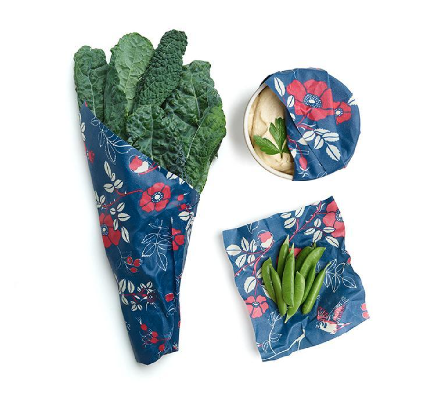 Bee's Wrap Assorted 3 Pack Birds And Botanical