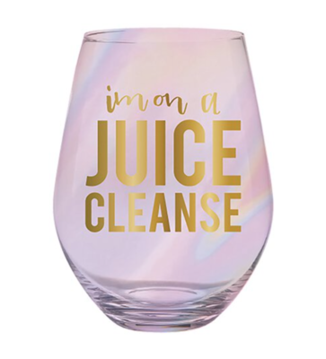 Stemless 30 Oz Wine Glass - I'm On A Juice Cleanse