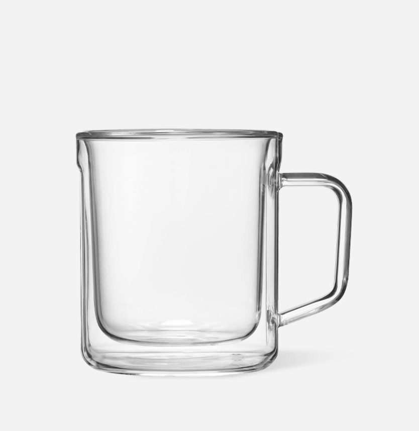 Corkcicle Glass Mug Double Pack Clear 12oz