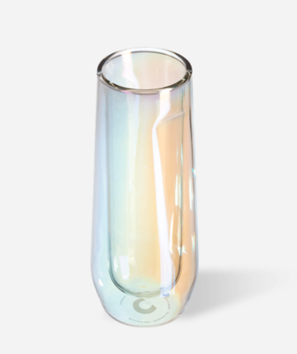 Corkcicle Glass Flute Double Pack Prism 7oz