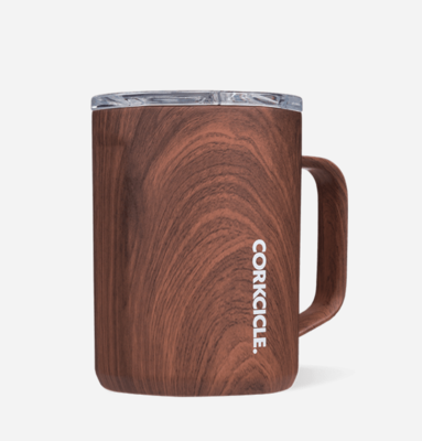 Corkcicle Mug Walnut Wood 16oz