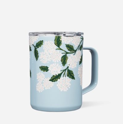Corkcicle Mug Gloss Blue Hydrangea