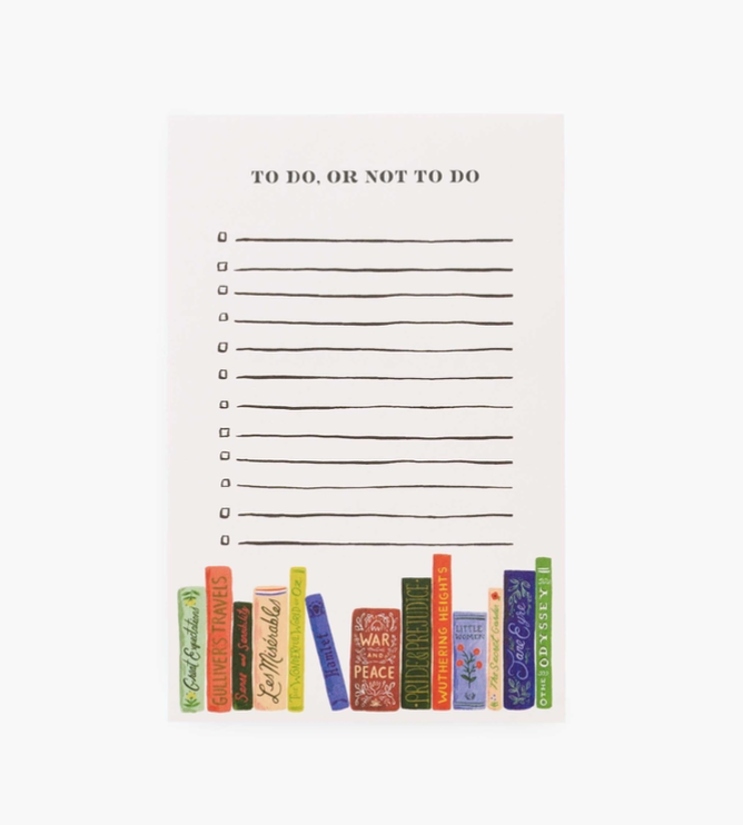Rifle Paper Co. Notepad To Do, Or Not To Do
