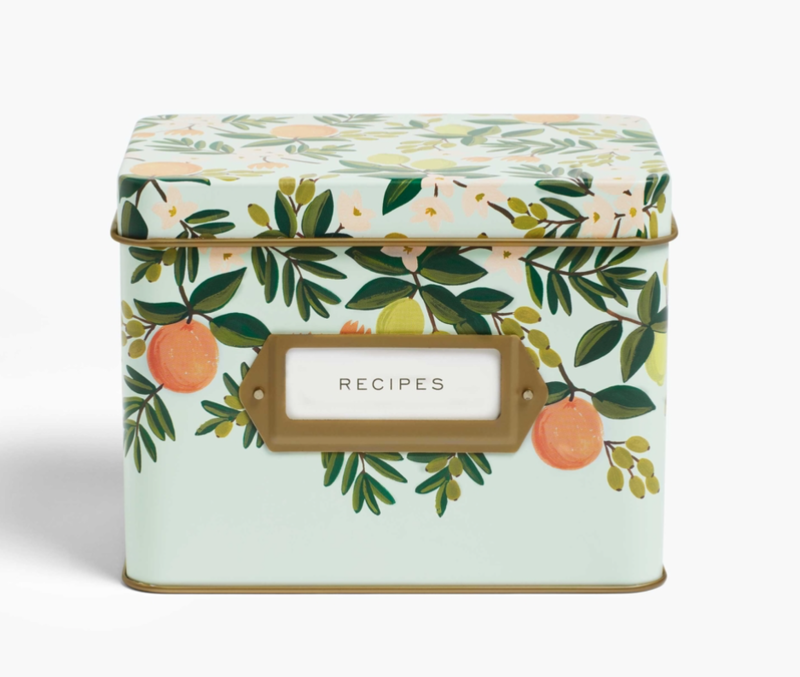 Rifle Paper Co. Recipe Box Citrus Floral