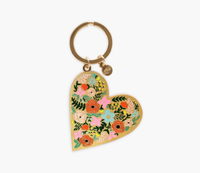 Rifle Paper Co. Keychain Floral Heart
