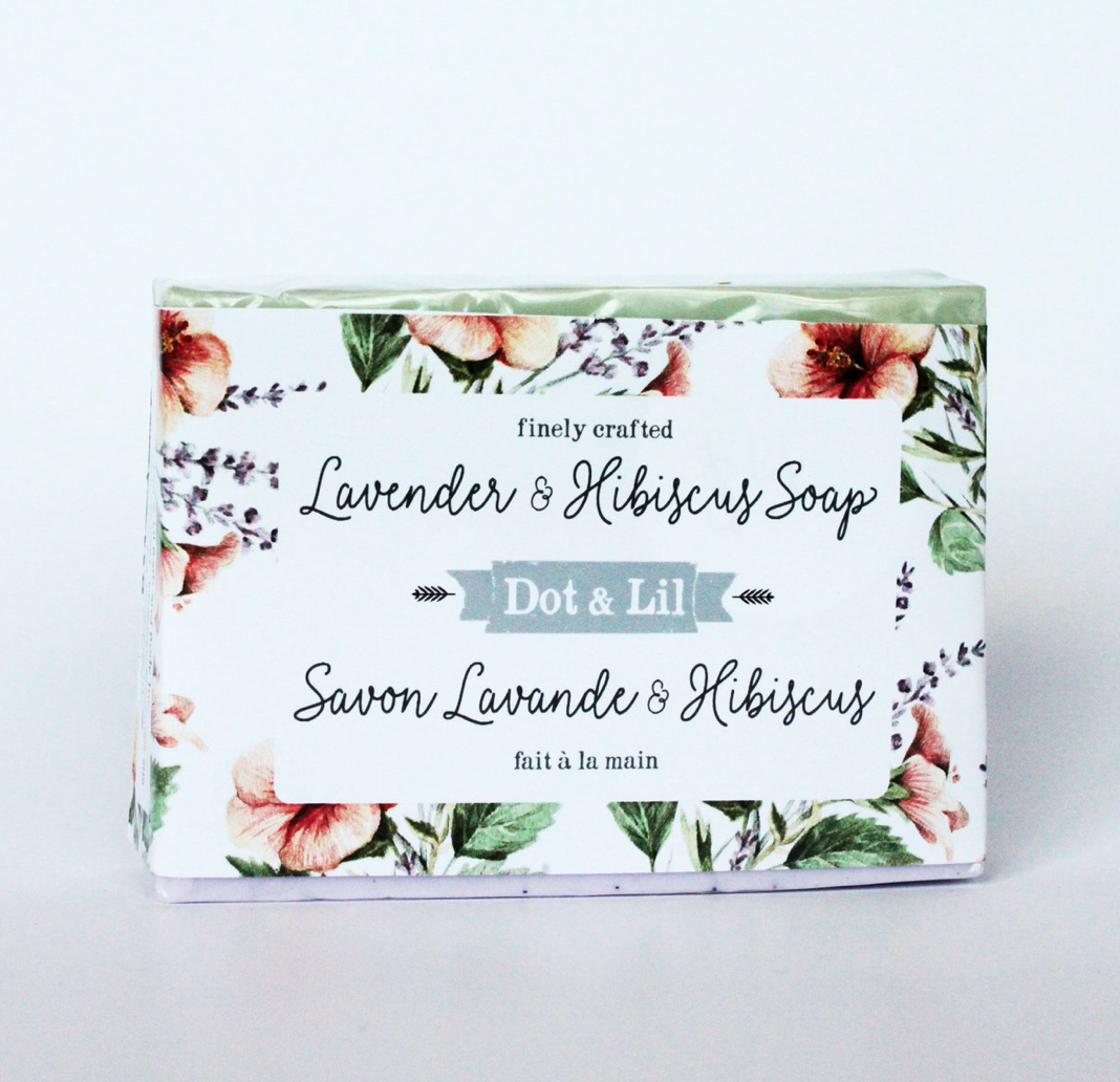 Dot & Lil Lavender And Hibiscus Bar Soap