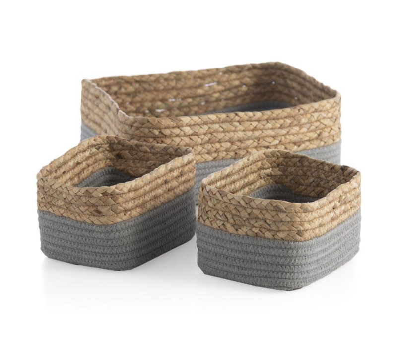Grey Organizer Dalton Basket Small