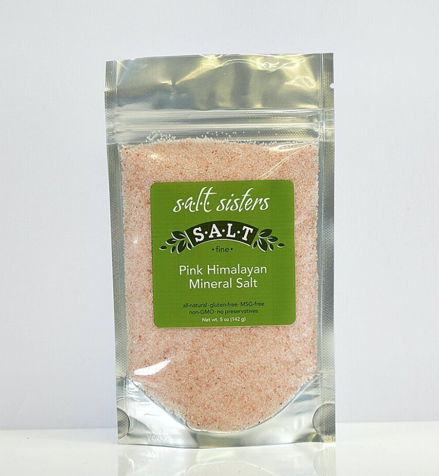 Pink Himalayan Mineral Salt, fine 5oz